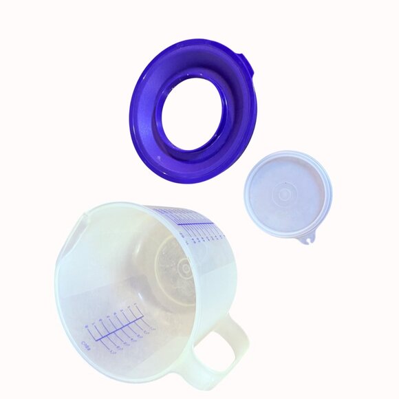 Vintage Tupperware Mix-N-Stir Measuring Bowl 8 Cup Measure Mix Store Ingredients - Picture 11 of 13